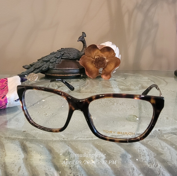 New Tory Burch TY 2107 Dark Tortoise Plastic Square Eyeglasses Designer #62 - Picture 14 of 17